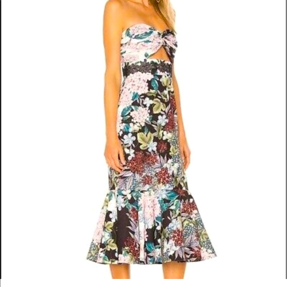 Keepsake midi dress strapless